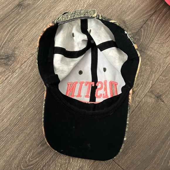 Destin Florida Neon Pink & Camo Baseball Cap - Picture 3 of 3